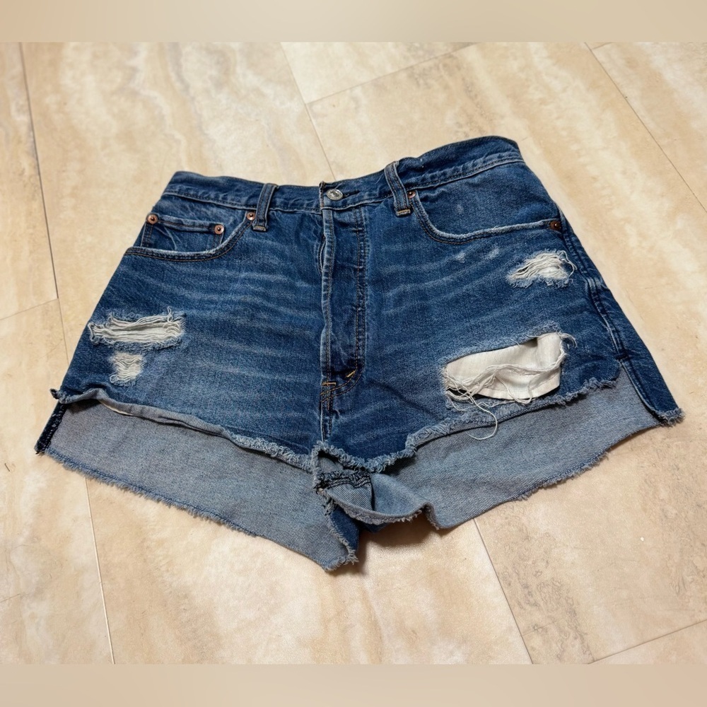 ABERCROMBIE Denim Distressed Women's Shorts (28)